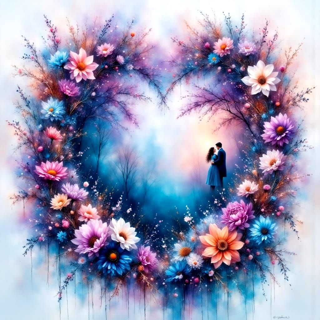 Romantic Ethereal Dreamscapes in Soft Watercolor