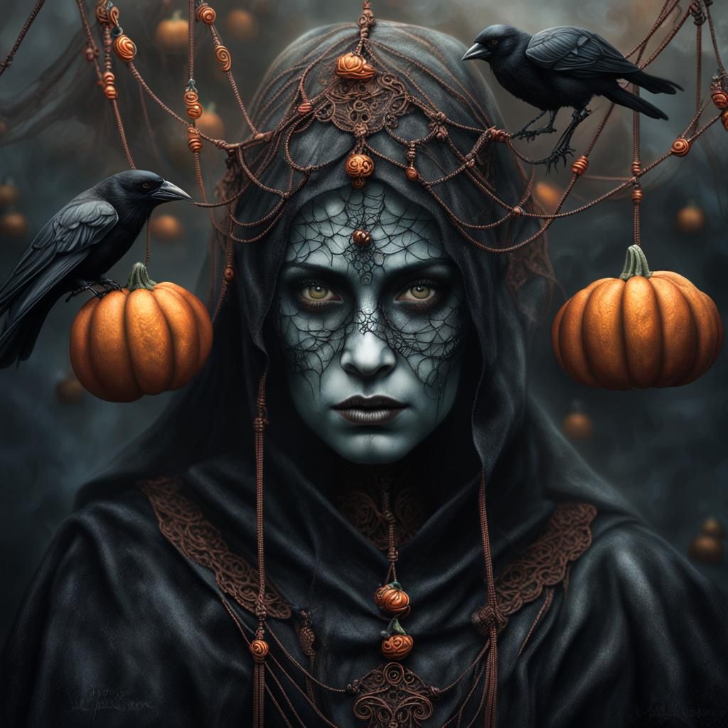 Dark Elf Trapeze Artist in Airbrush Fantasy Art