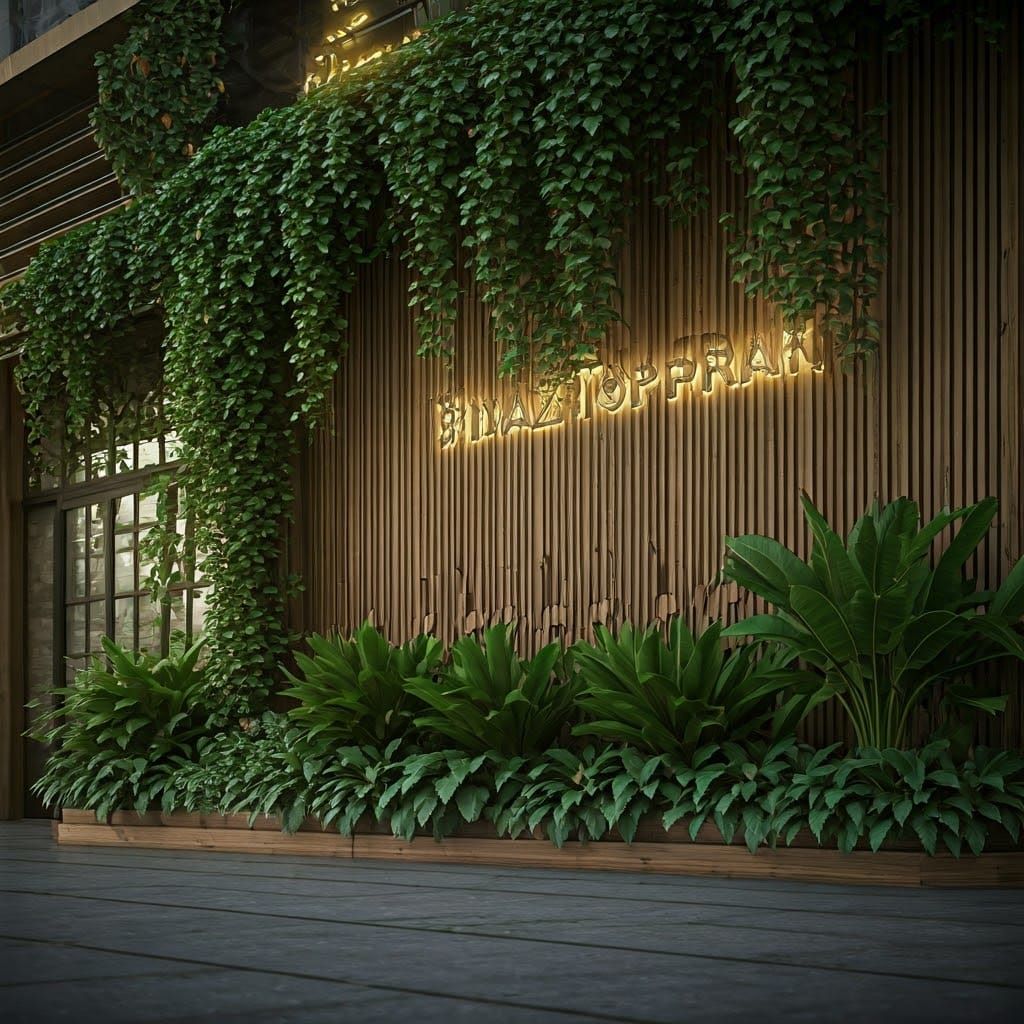 Eco-Friendly Restaurant Facade in Modern Turkish Style