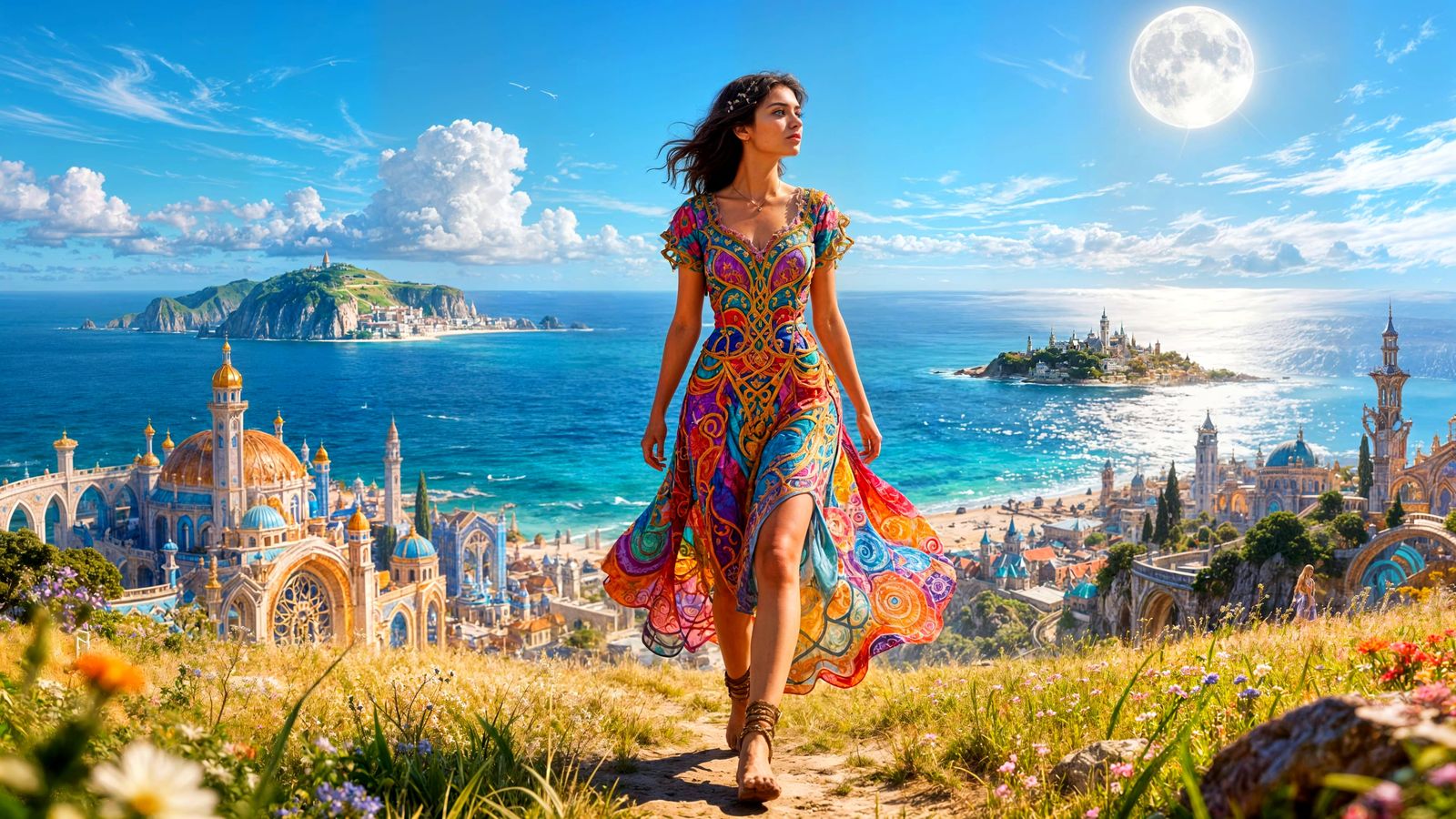 Surreal Fantasy Portrait with Filigree Detail