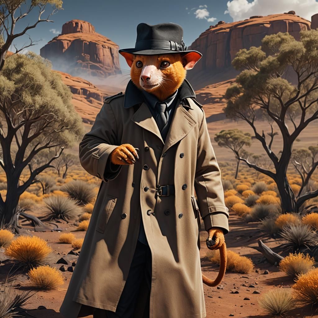 Orange Cuscus Detective on the Australian Orient Express