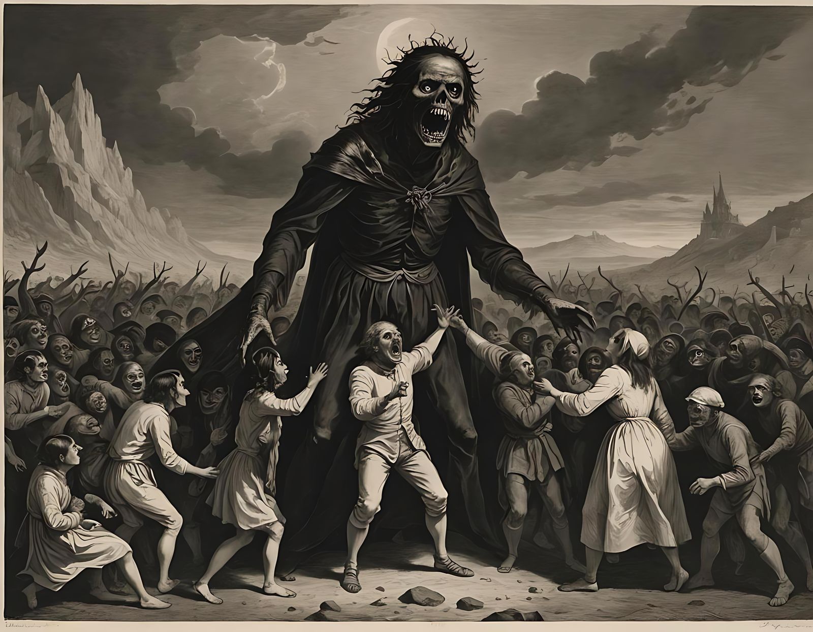 Terrifying Vision in Dark Gothic Style