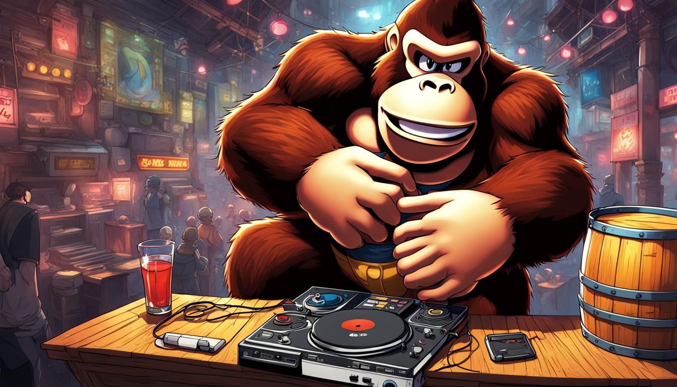 Donkey Kong DJ in Anime Style