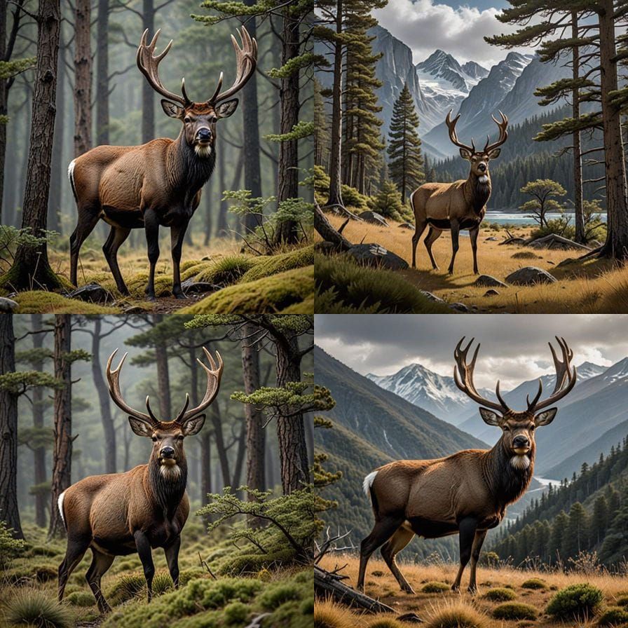 Andean Deer in Exquisite Natural Habitat