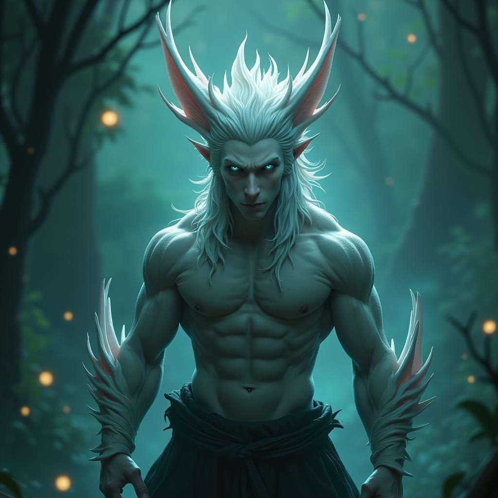 Kitsune Lurking in a Dark Magical World