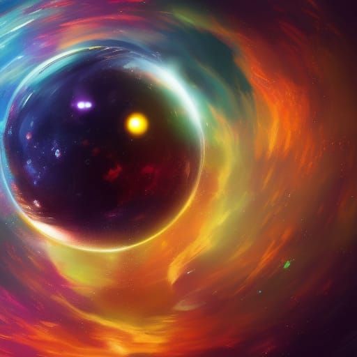 Hyperrealistic Planet in Splash Art Style