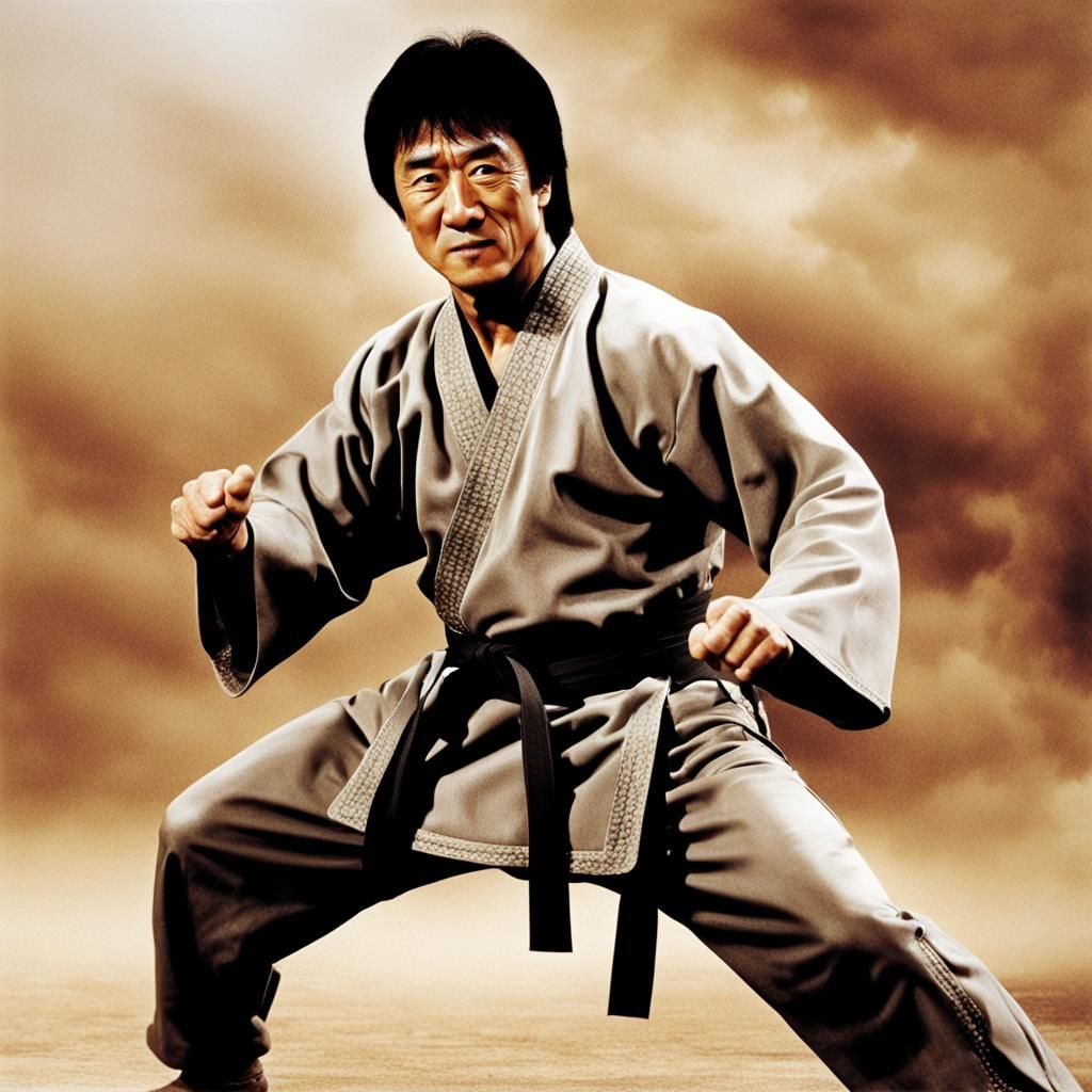 Jackie Chan Martial Arts Portrait
