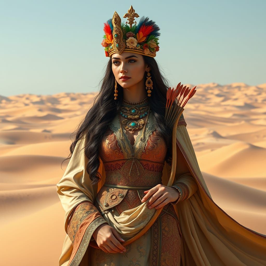 Desert Princess in Golden Opulence