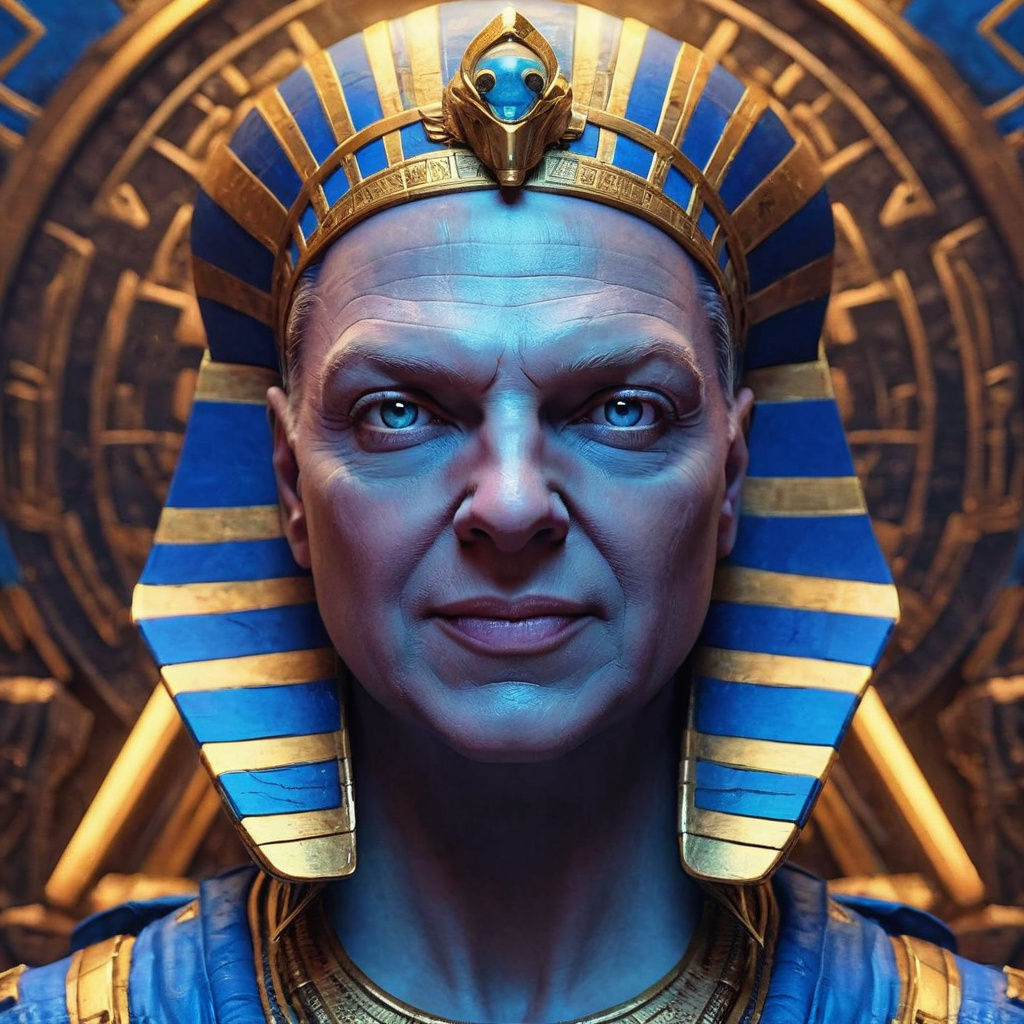 Pharaoh Portrait of <Subject> in Dynamic Concept Art Style