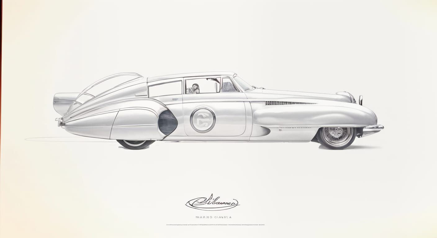 1953 Silver Car Styled as Douglas DC-3