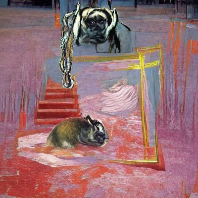 Cryptid Portrait in Francis Bacon Style