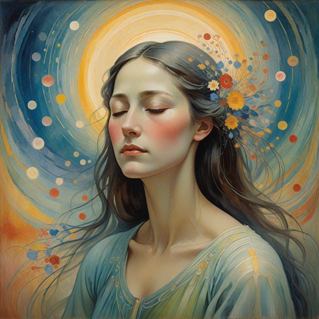 Surreal Spiritual Euphoria in Soft Light