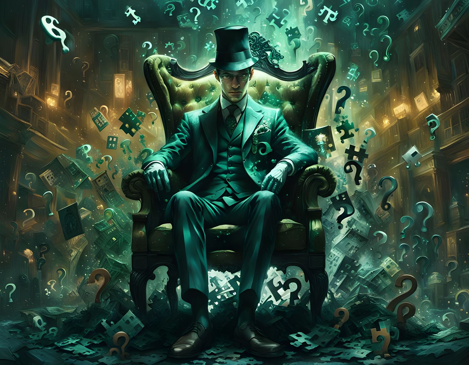 The Riddler: Hyperdetailed Matte Painting