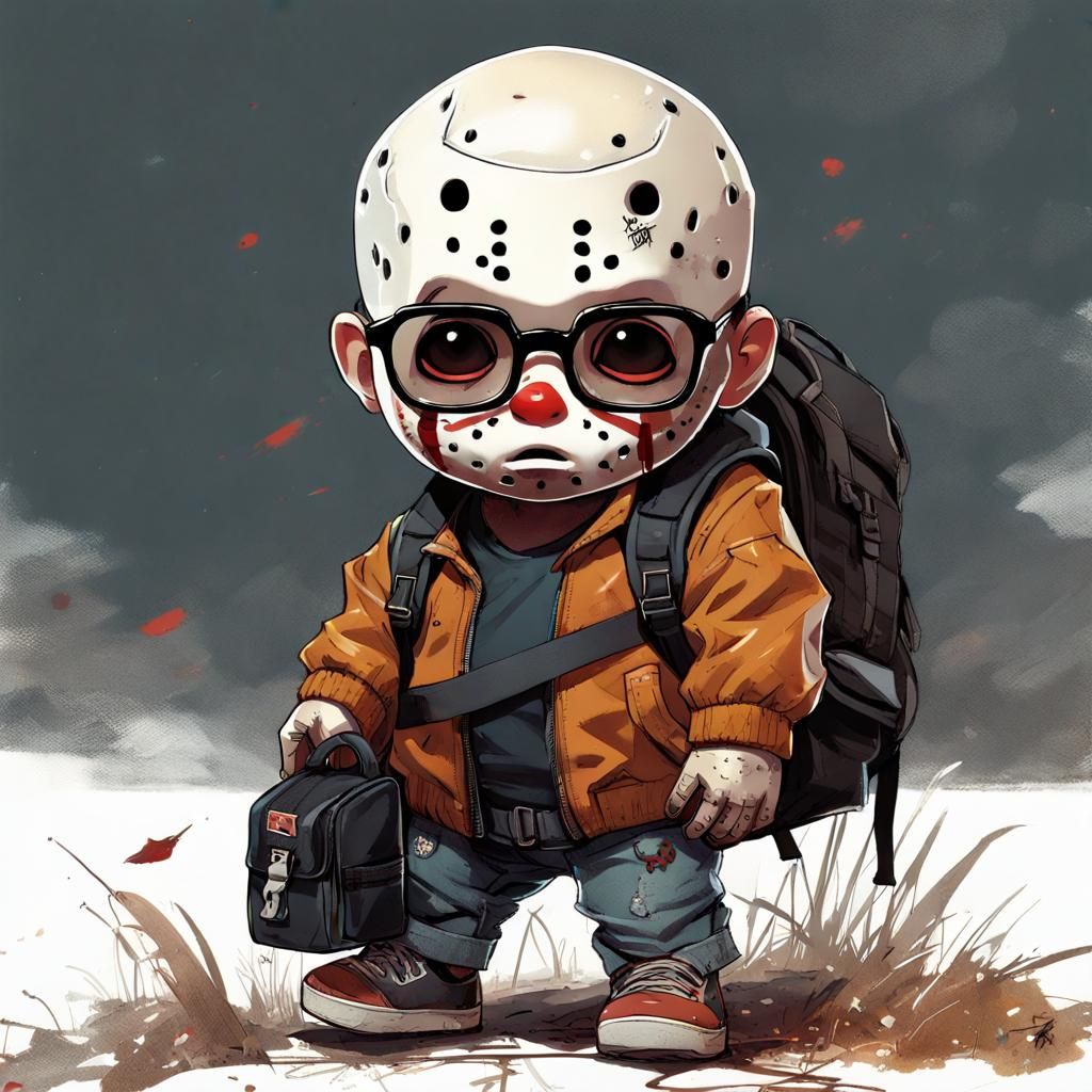 Chibi Jason Voorhees' First Day of School