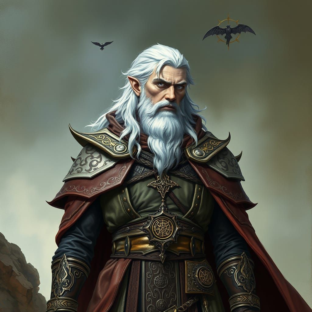 Archmage with Arcane Sigil in Fantasy Art Style