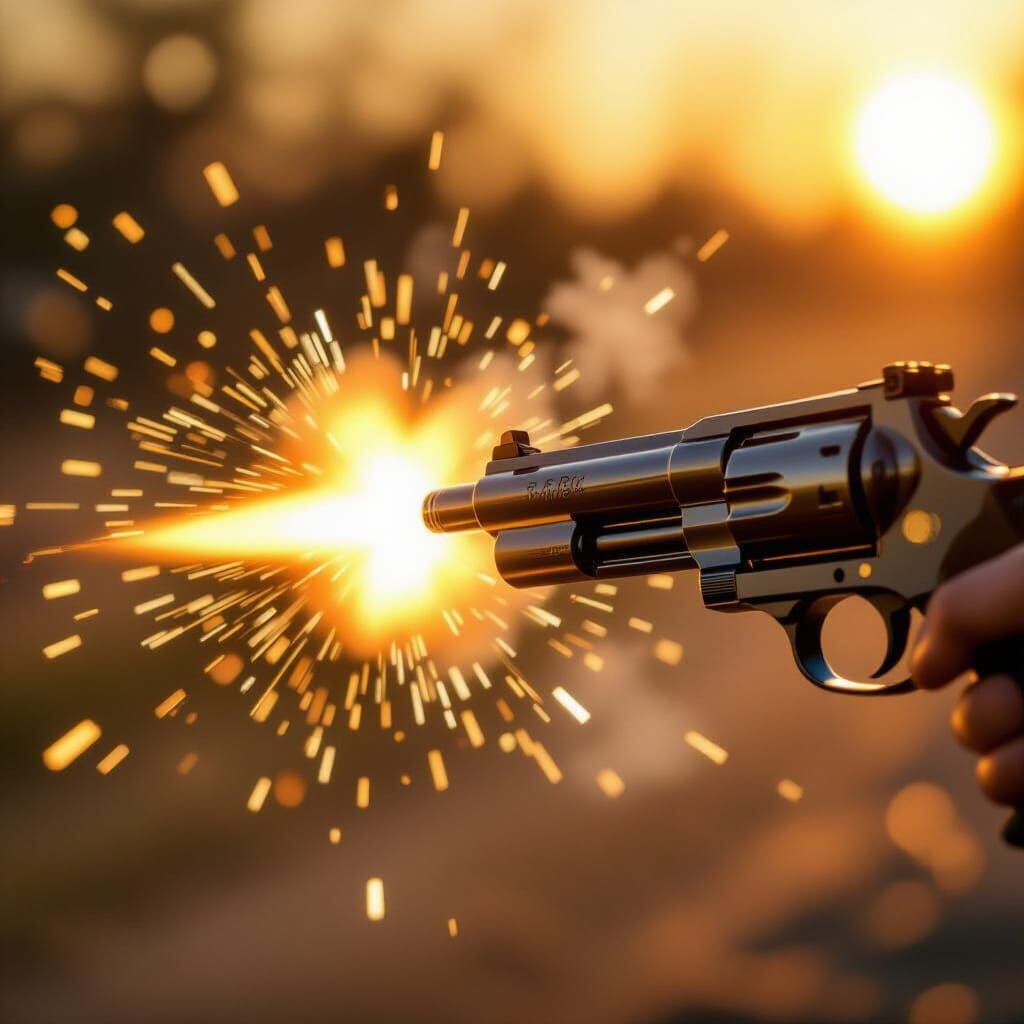 Bullet Exit: High-Speed Gun Barrel Photography