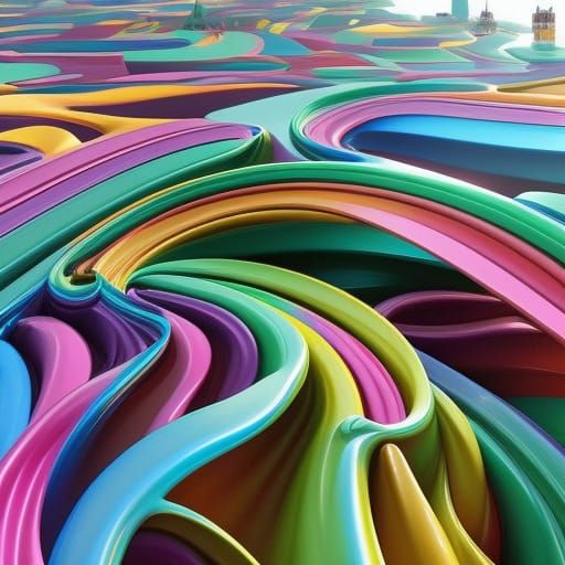 Rainbow Comic Art in Vibrant Colors