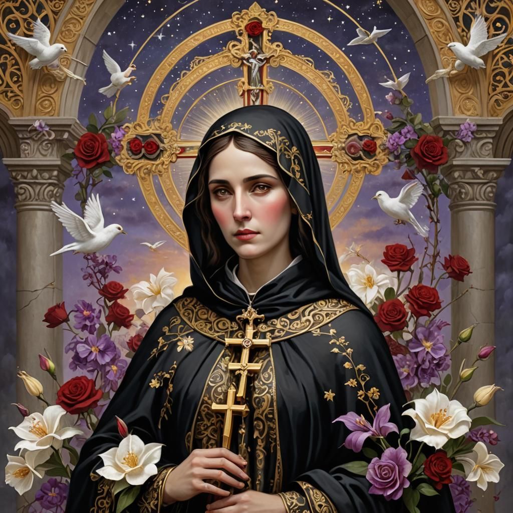 Saint Rita of Cascia in Heavenly Splendor