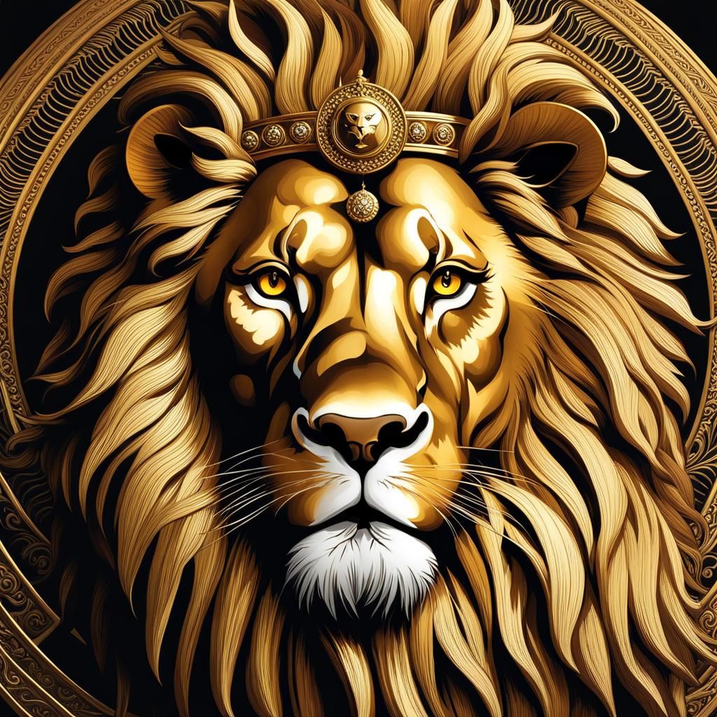 Golden Lion of Judah: Strength and Hope