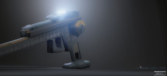 Sci-Fi Figure with Explosive Weapon, Unreal Engine 5