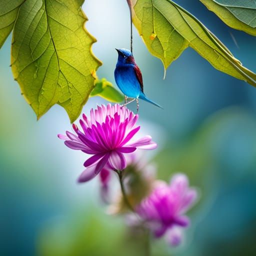 Twilight Garden: Fantasy Gouache with Sleeping Fairy