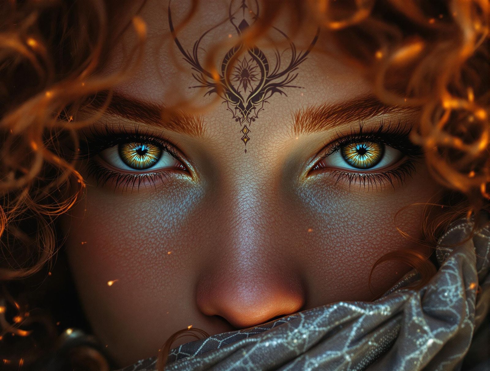 Goddess of Whispers in Dramatic Splendor