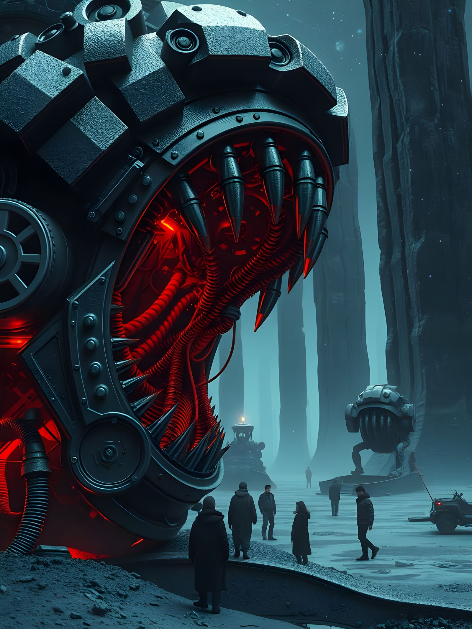 Steampunk Jaws of Stagflation in Post-Apocalyptic Wasteland