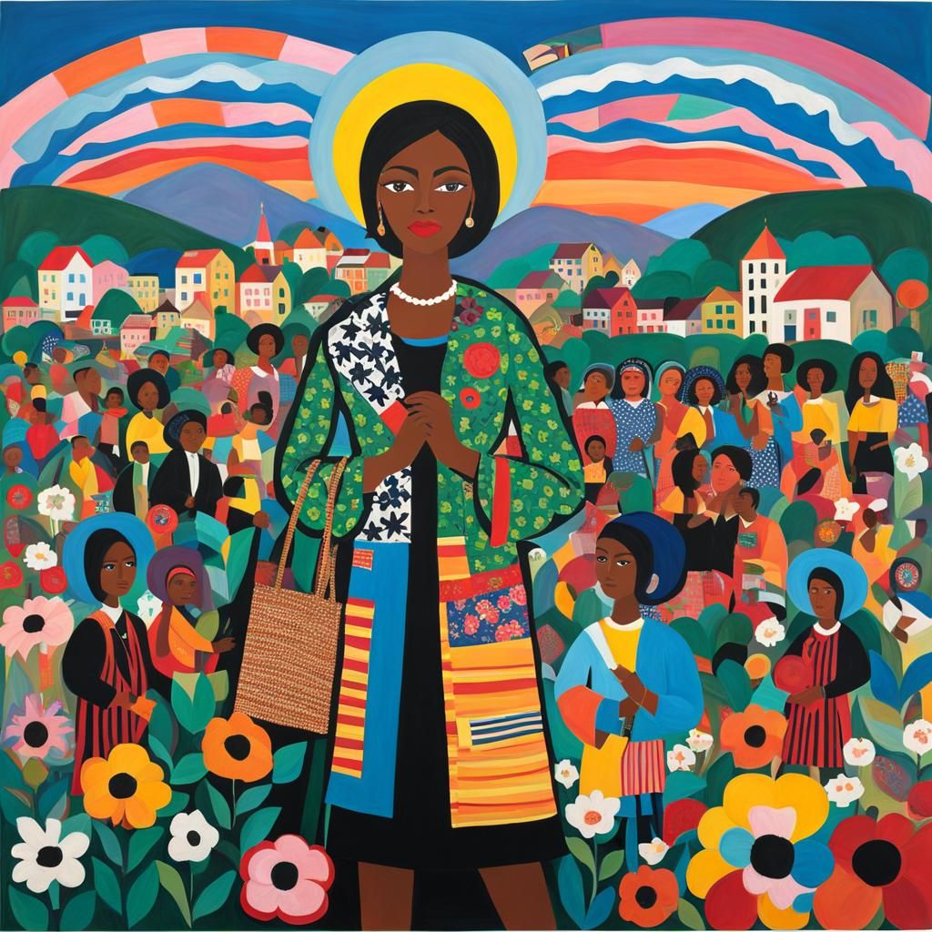 Artwork Inspired by Faith Ringgold's Style