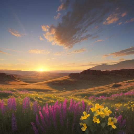 Prairie Sunset by Madam Lu