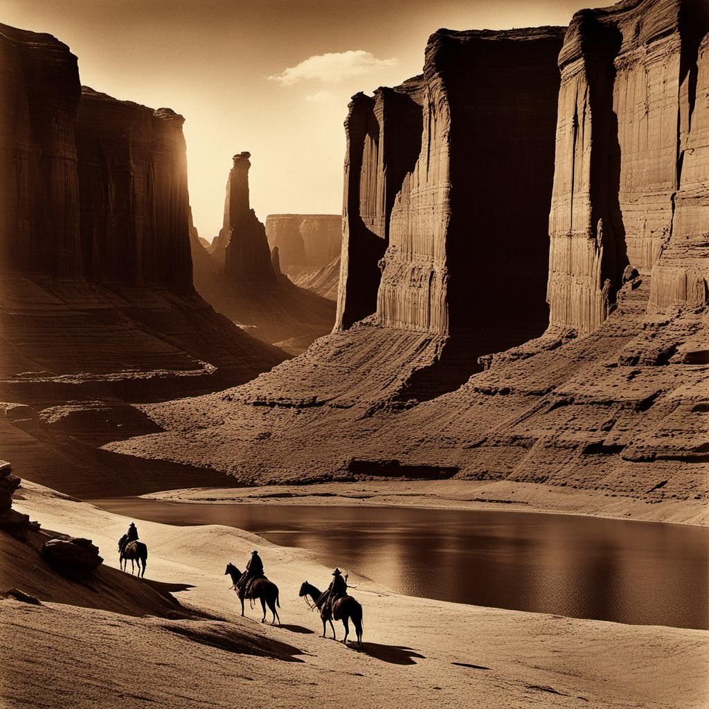 Navajo People in Canyon de Chelly, 1904