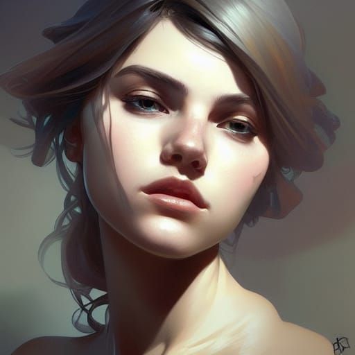 Hyperdetailed Portrait in Style of Rutkowski and Mucha