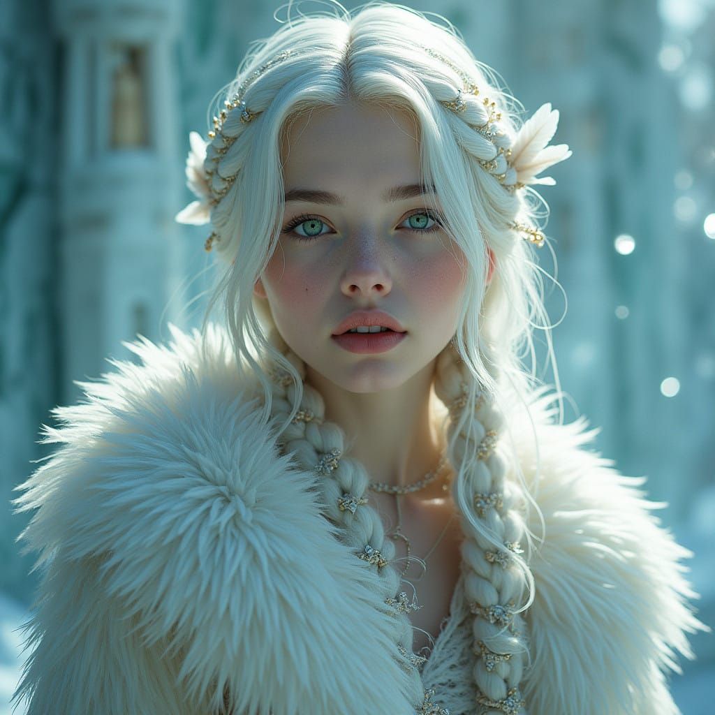 Ethereal Ice Queen in Regal Splendor