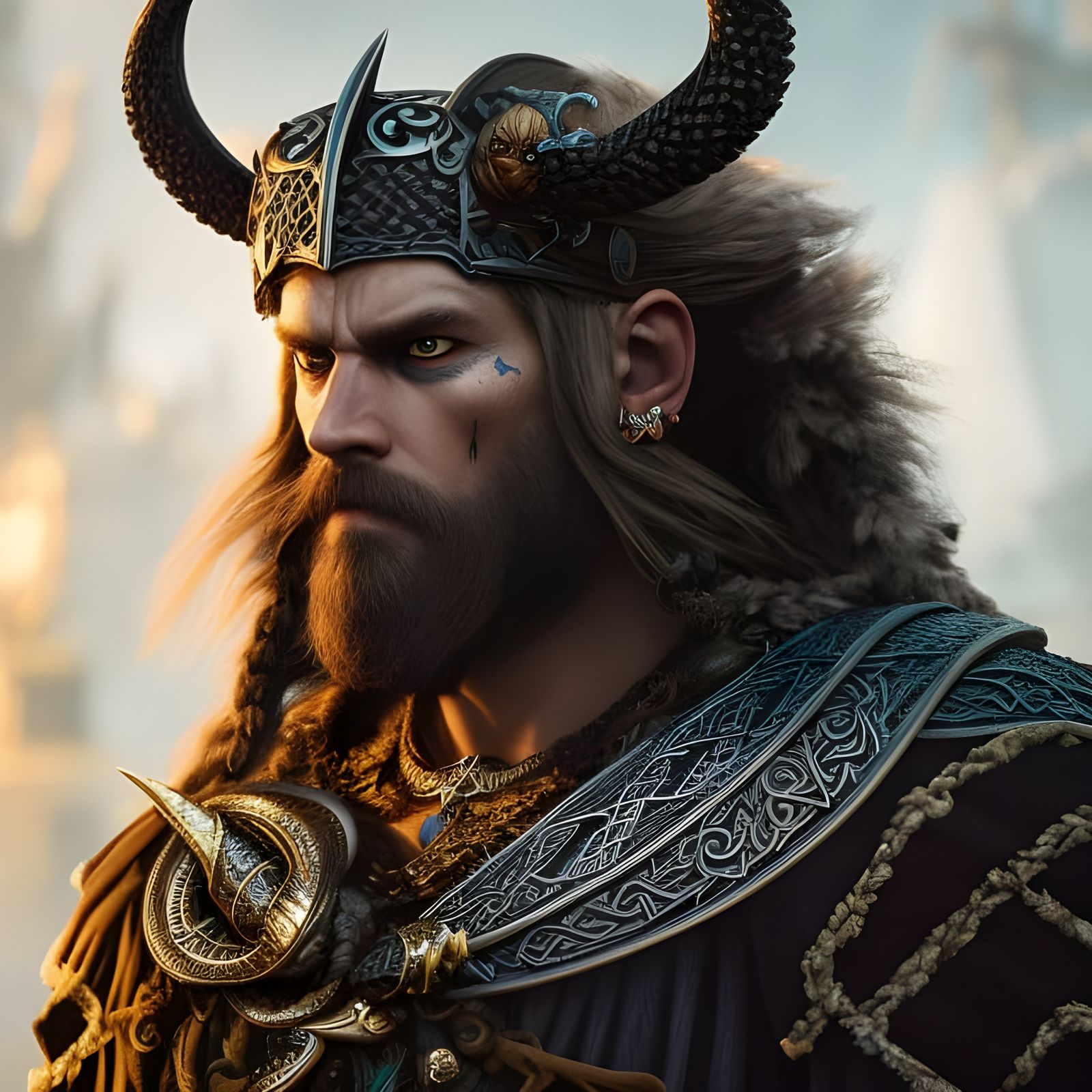 Angry Viking in Voodoo Costume