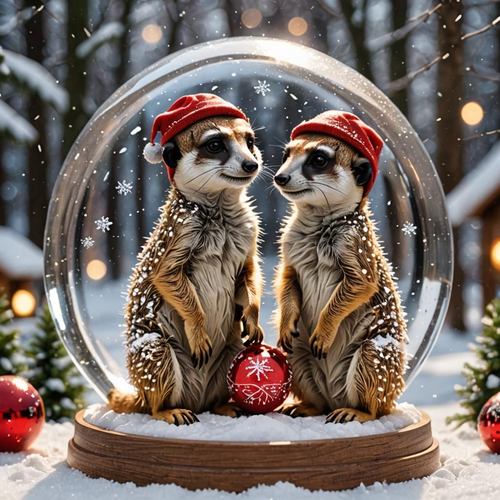 The Meerkats have a Snow globe date!