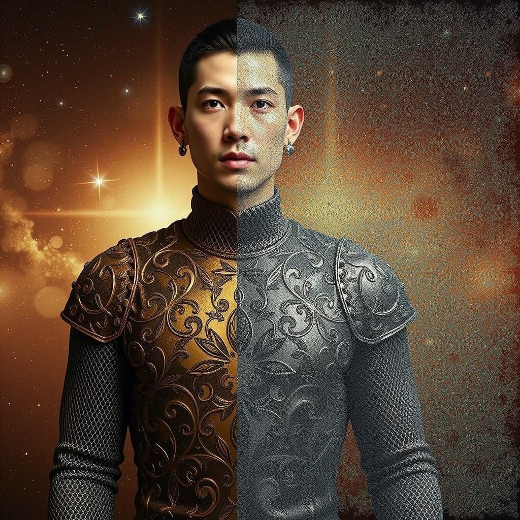 Ethereal Knight in Celestial Armor