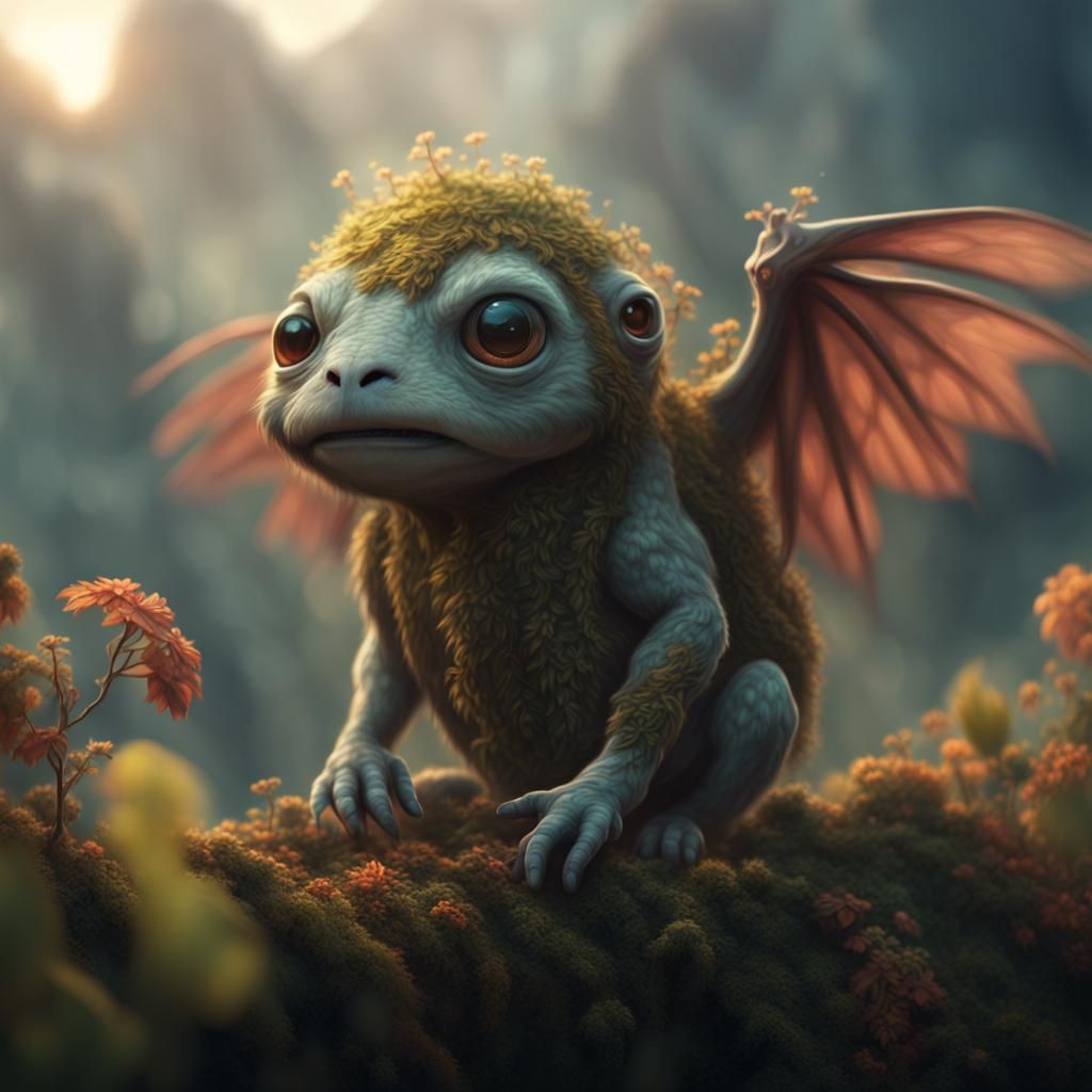 Epic Cinematic Vineswinger Creature in Stunning Digital Pain...