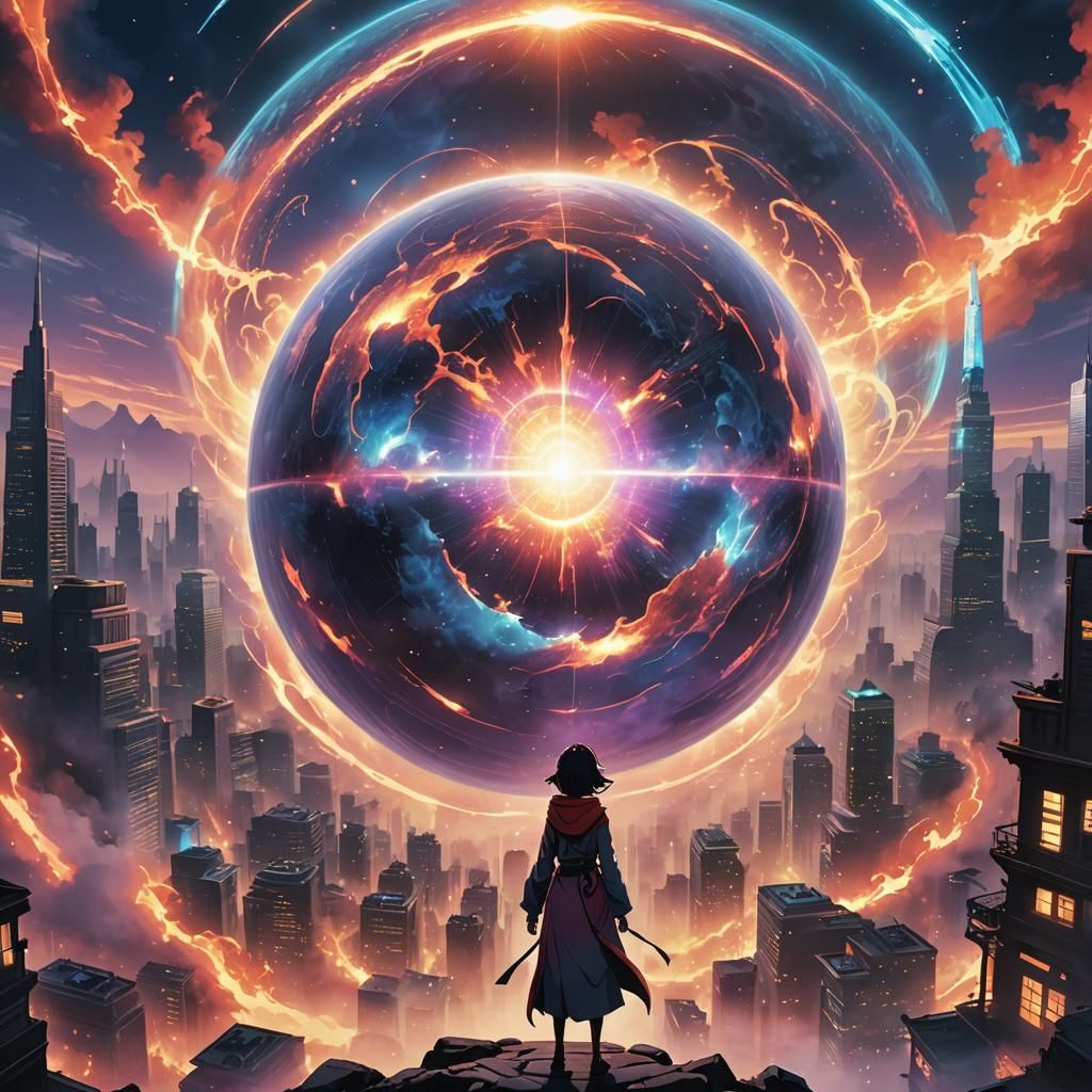 Oracle's Prophecy: Anime Vision of Cosmic Threat