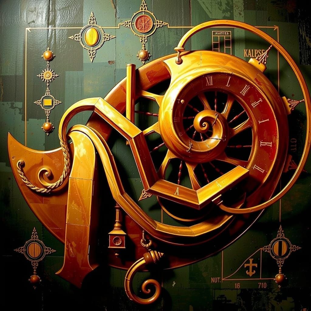 Abstract Geometric Curves in Digital Art