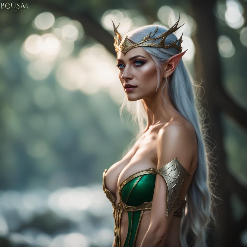 Striking Photo of an Unclad Elf Queen