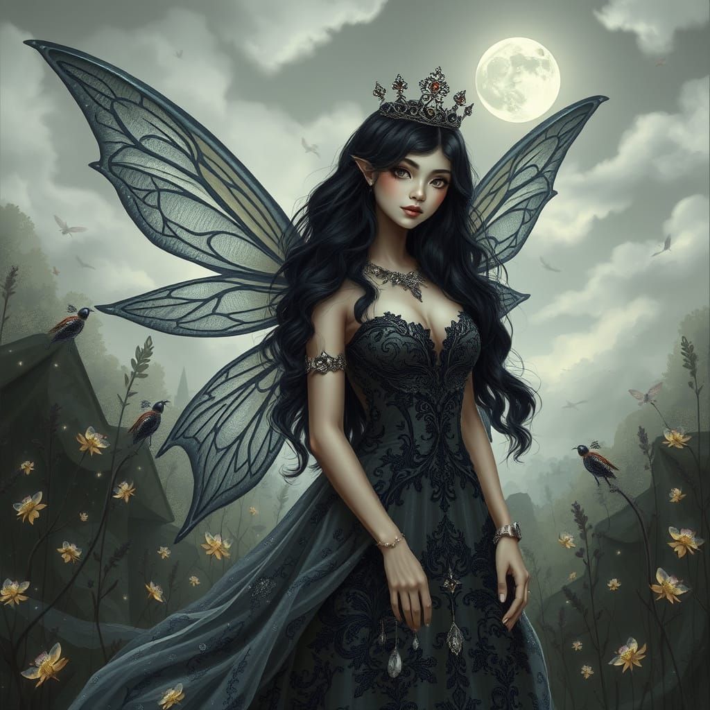 Ethereal Fairy in Woodland Setting