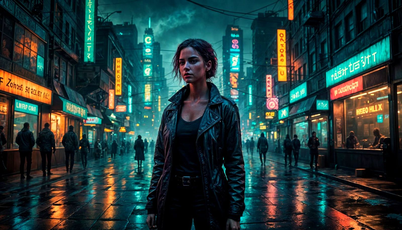 Cyberpunk Dreams in Glass and Neon