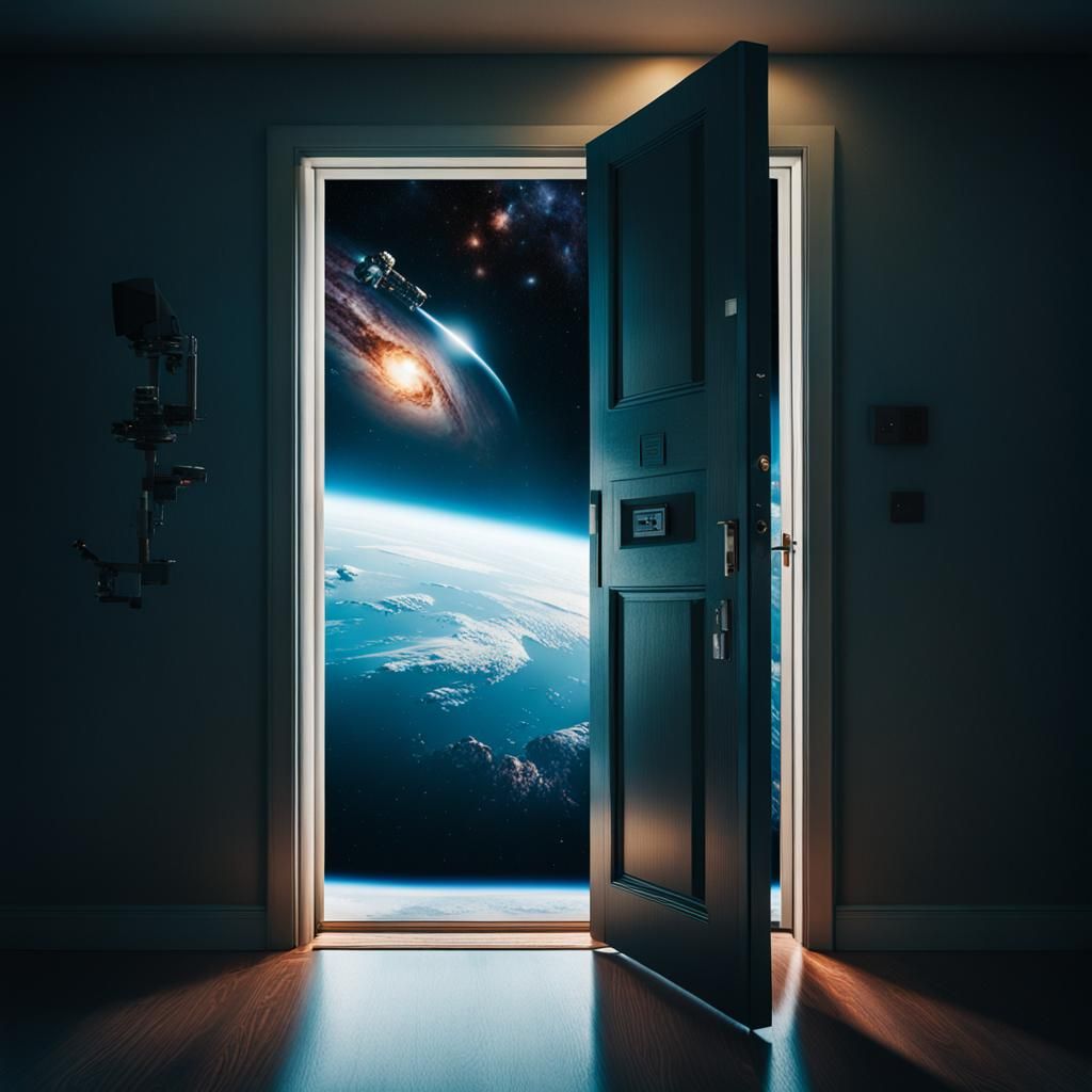 Dramatic Doorway to Outer Space Film Still