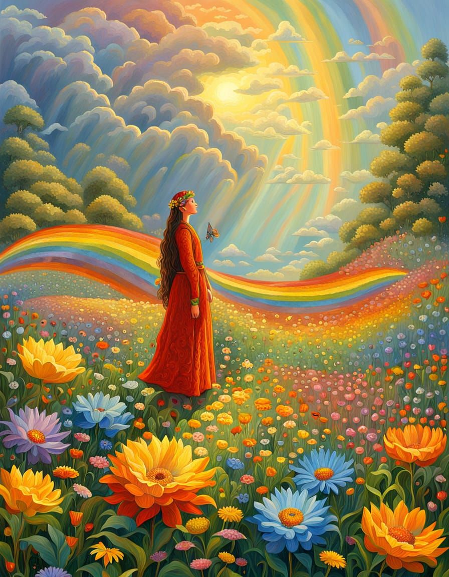 Arwen Undómiel Elf in Impressionist Style