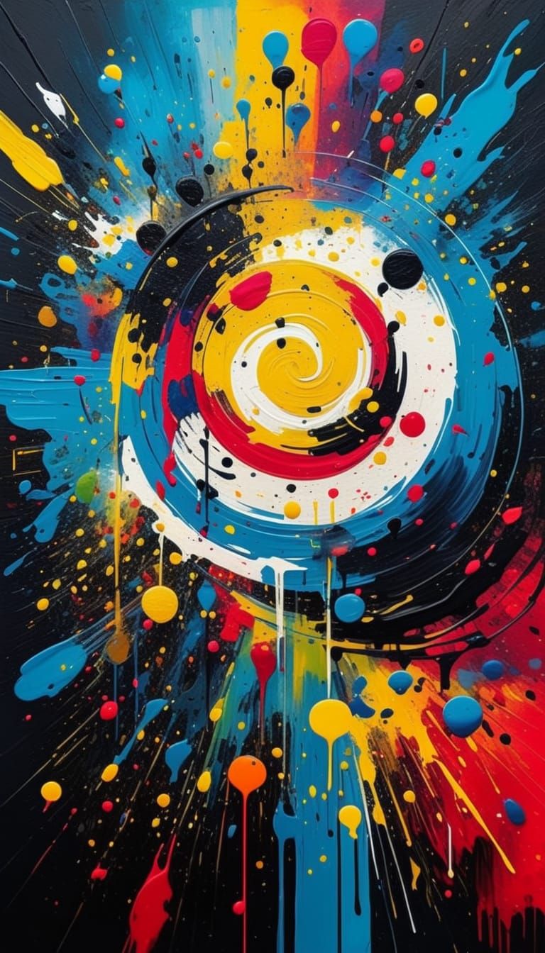 Abstract Expressionism: Harmony in Colorful Chaos