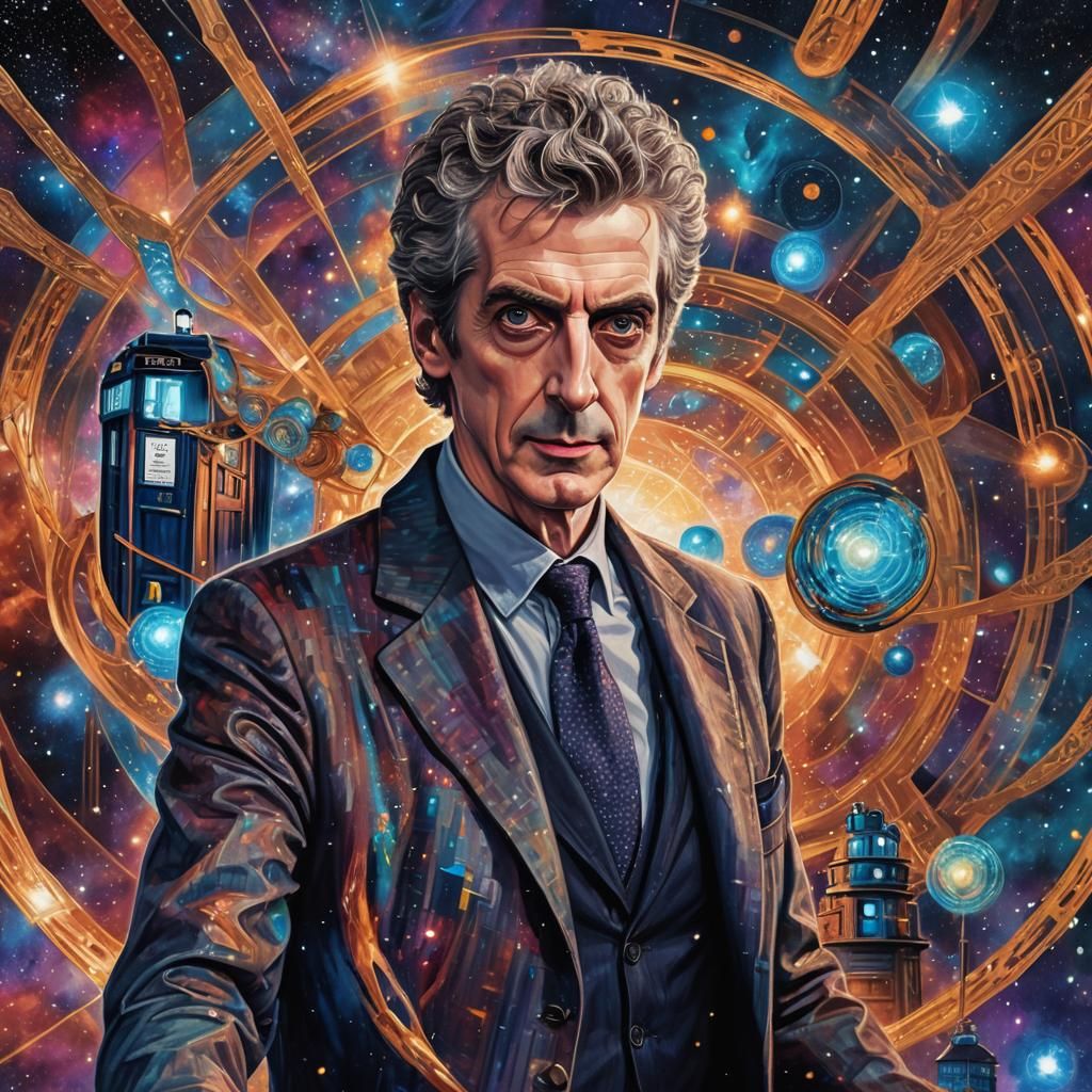 Peter Capaldi as The Doctor: Cosmic Holographic Art