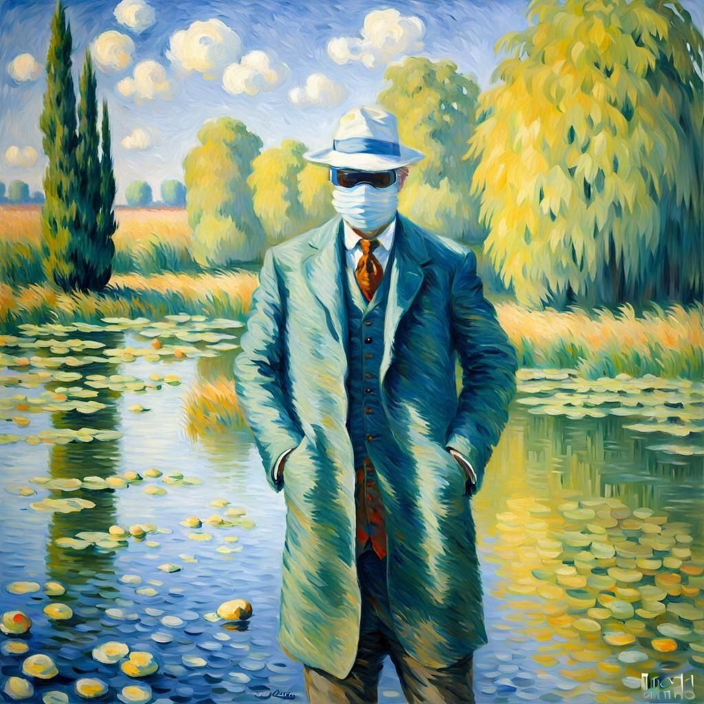 Invisible Man in Impressionist Style