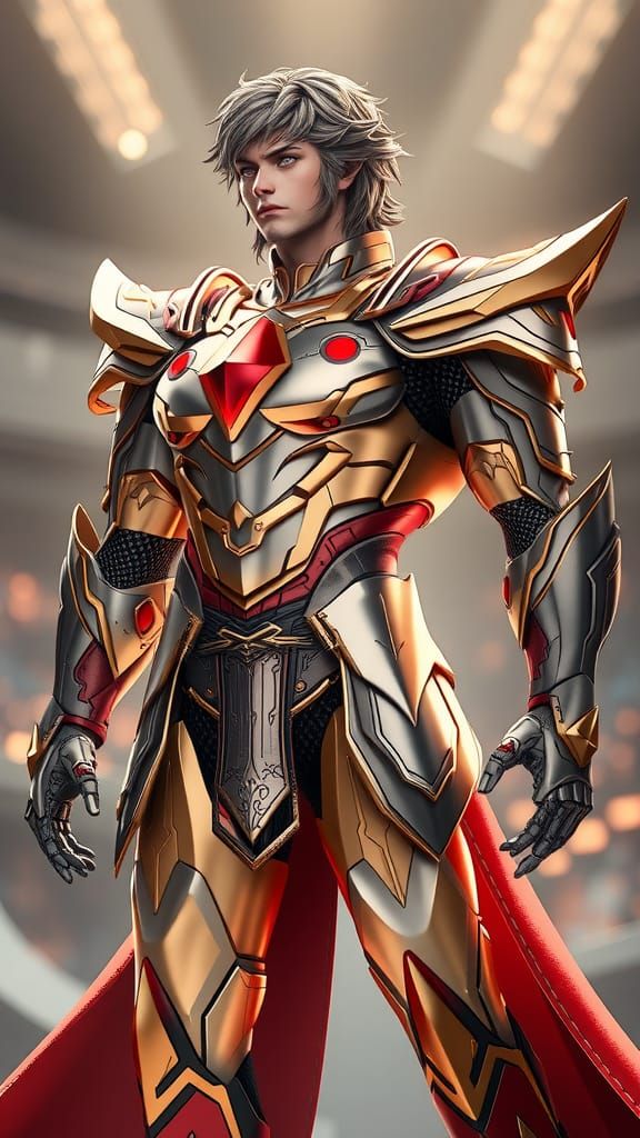 Saint Seiya Armor in 3D Anime Art