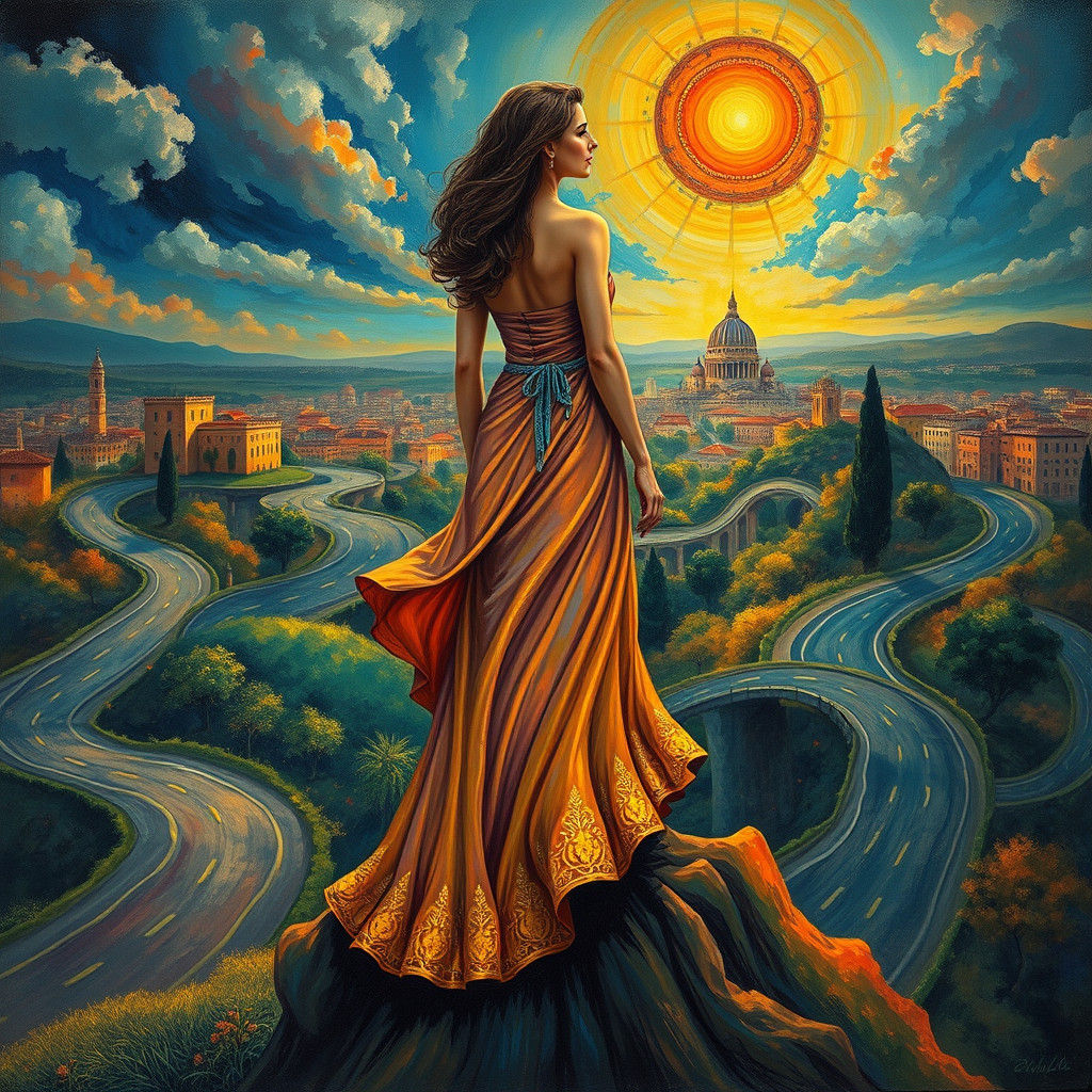 Roads to Rome: A Vibrant, Dreamlike Vision