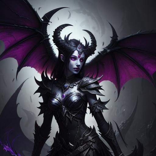 Hyperrealistic Tisiphone of the Erinyes Splash Art