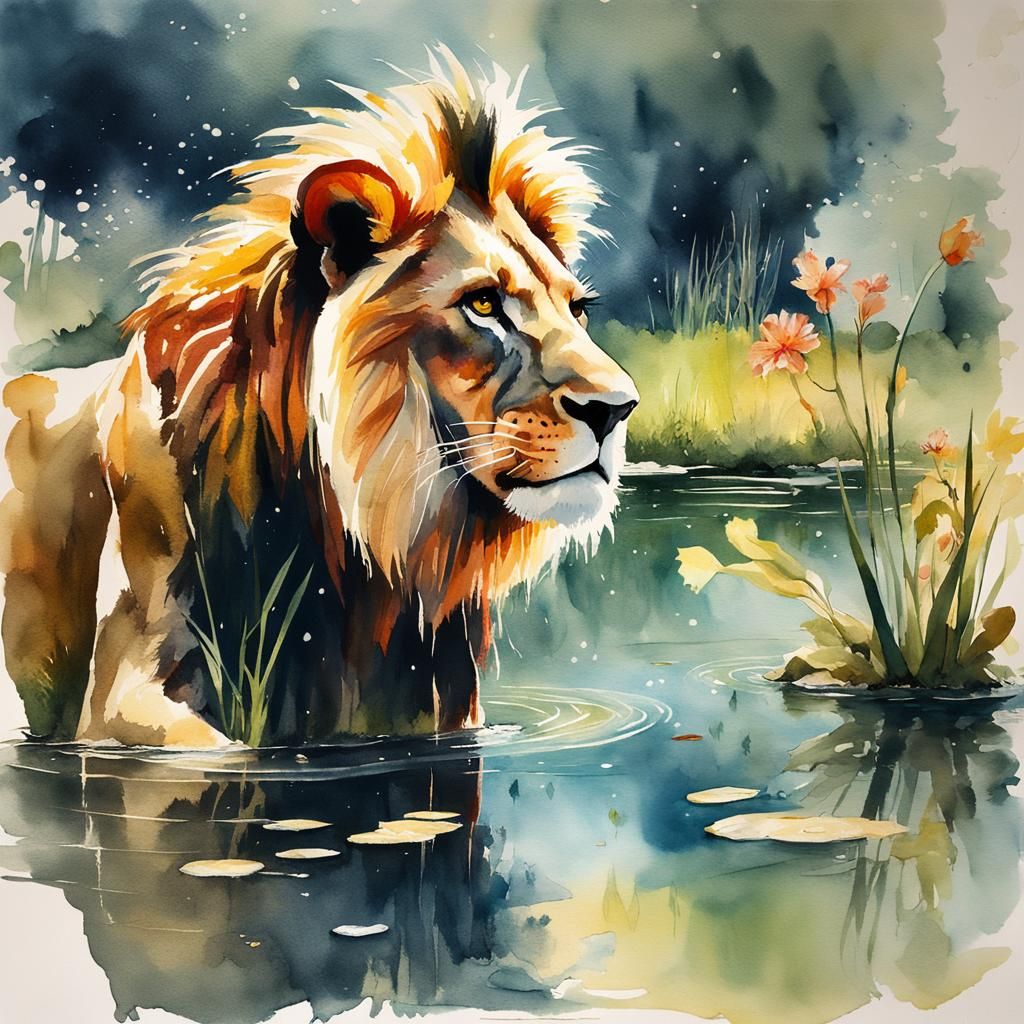 A lion